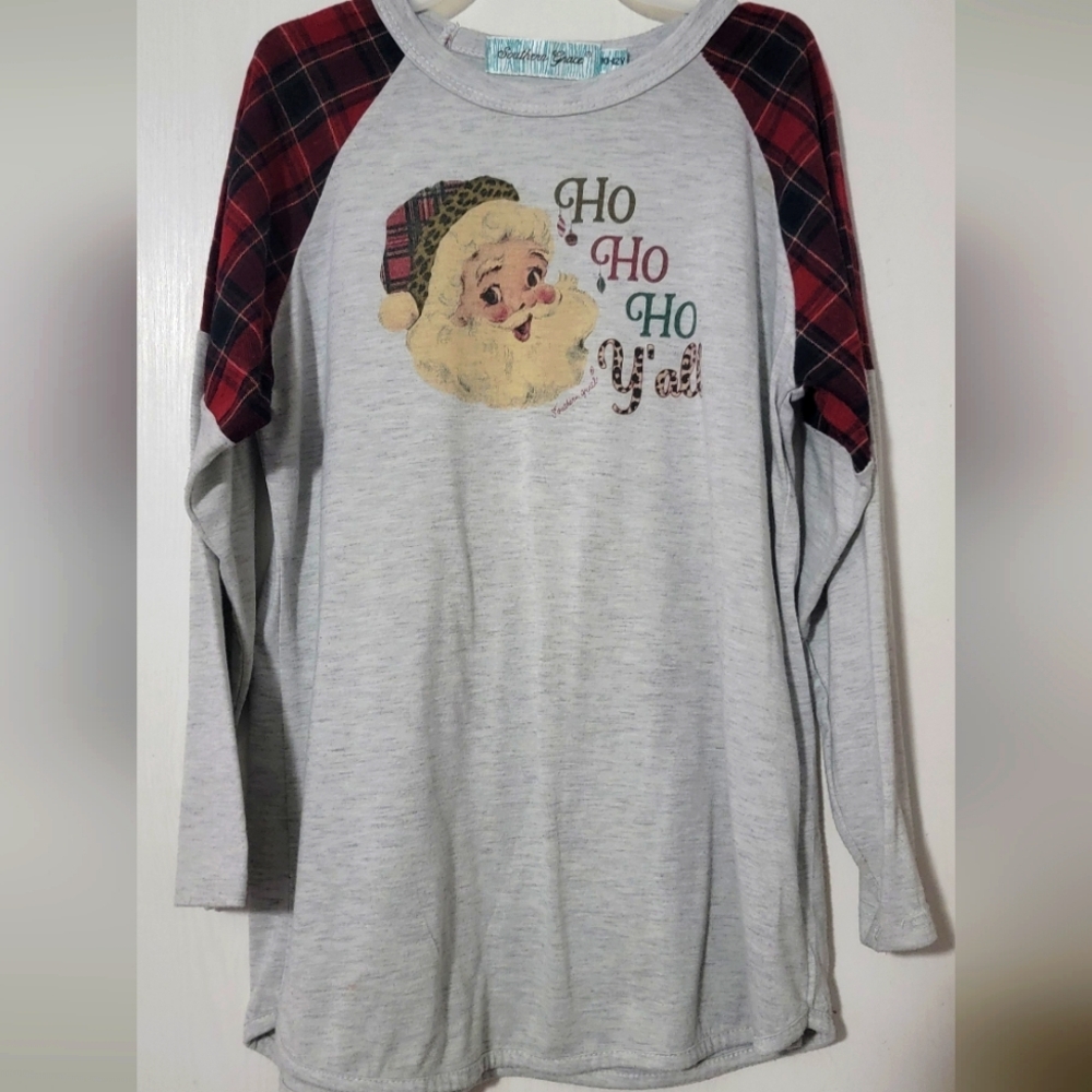 Southern Grace Christmas shirt 10-12Y